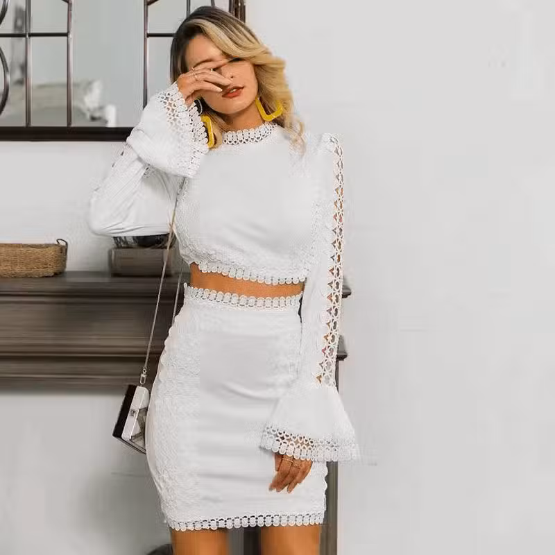 Robe De Demoiselle D’honneur Bohème En Dentelle Blanche