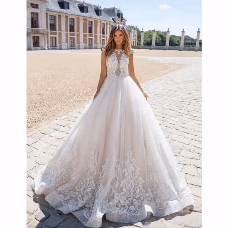 Robe De Mariage Bohème Princesse Dentelle