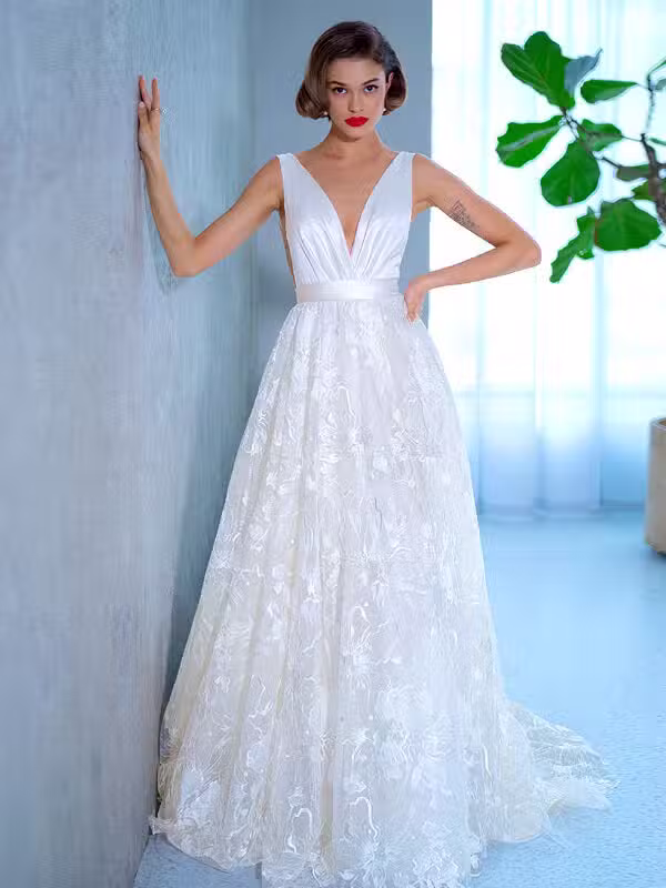 Robe De Mariée Bohème A-ligne
