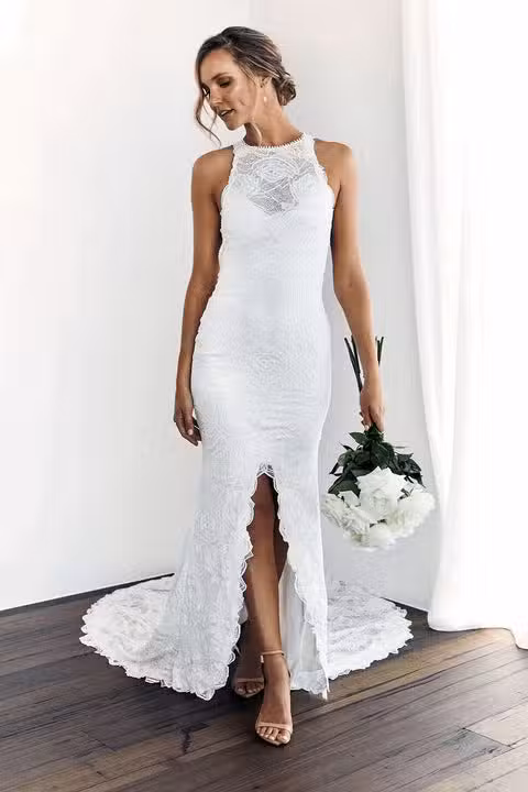 Robe De Mariée Bohème Avec Traîne