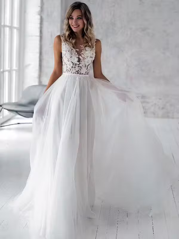Robe De Mariée Bohème Blanche – Image 2