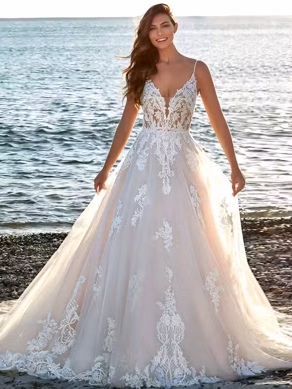 Robe De Mariée Bohème Chic Décontracté