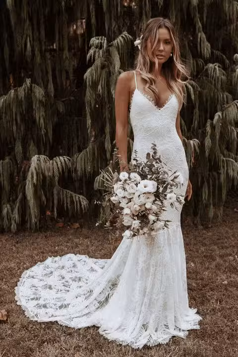 Robe De Mariée Bohème Chic Dentelle