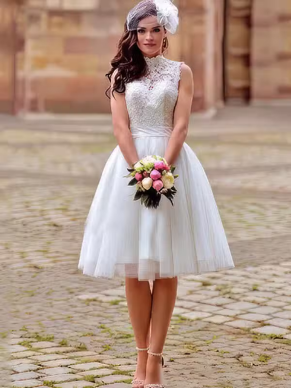 Robe De Mariée Bohème Courte