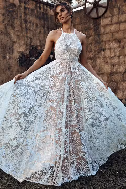Robe De Mariée Bohème Dos Nu