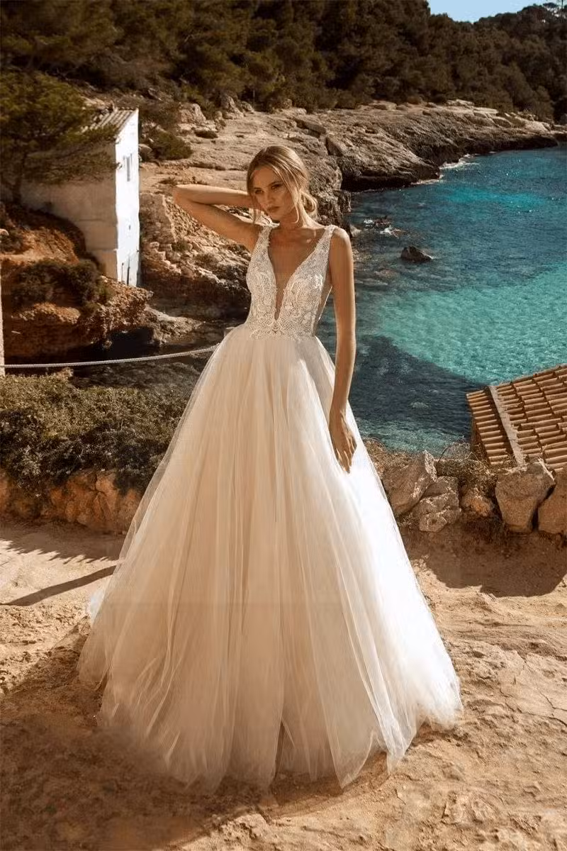 Robe De Mariée Bohème Dos Nu