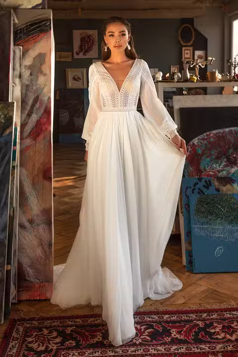Robe De Mariée Bohème Empire