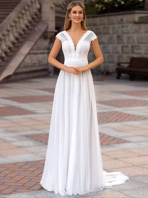 Robe De Mariée Bohème Fluide