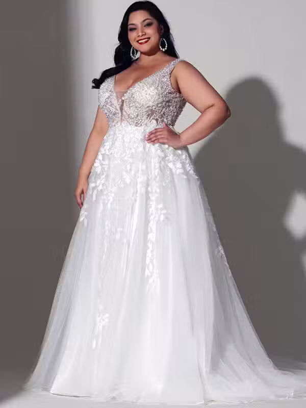 Robe De Mariée Boho Femme Ronde