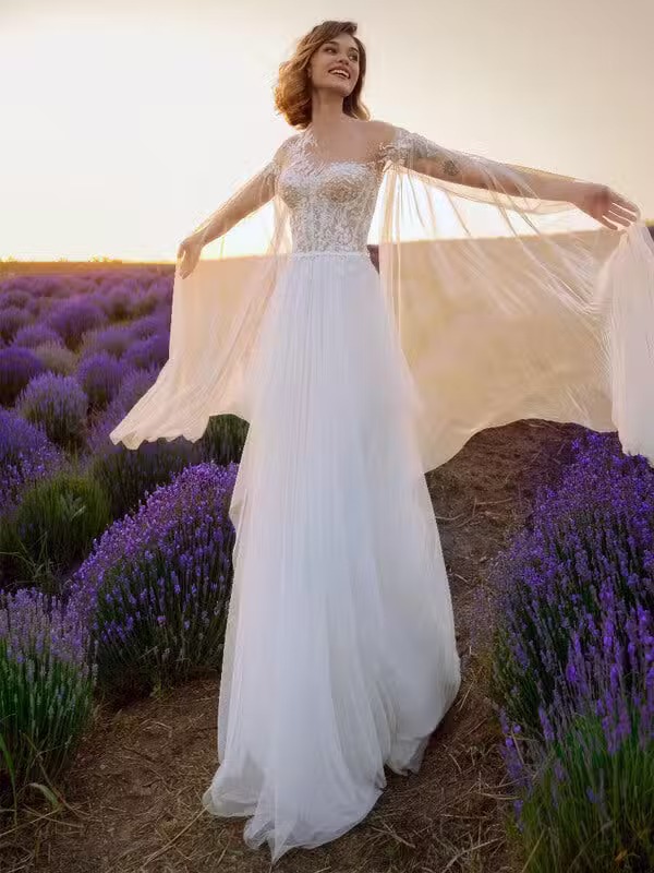 Robe De Mariée Fluide Champêtre