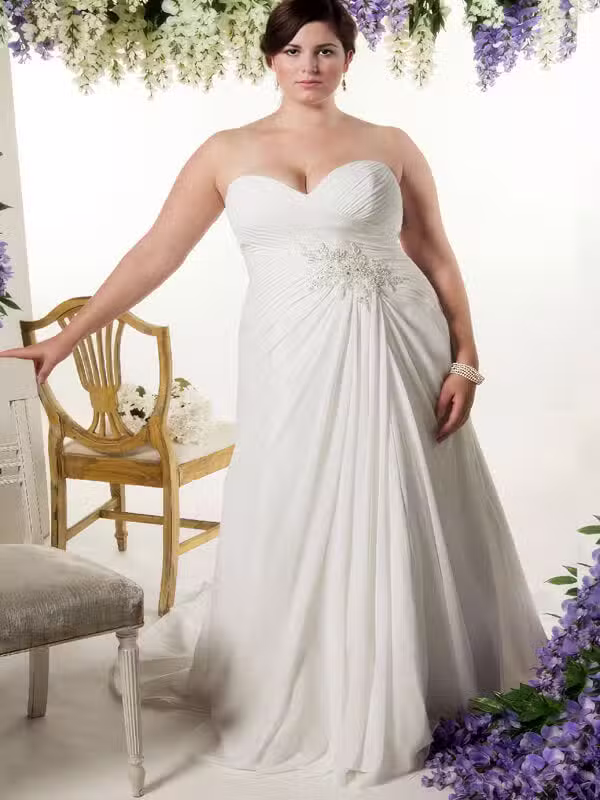 Robe De Mariée Fluide Grande Taille
