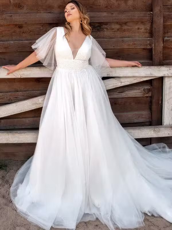 Robe De Mariée Pour Femme Ronde 2023