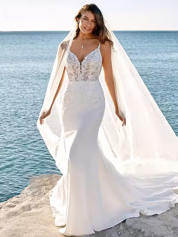 Robe De Mariée Sirène Satin Chic
