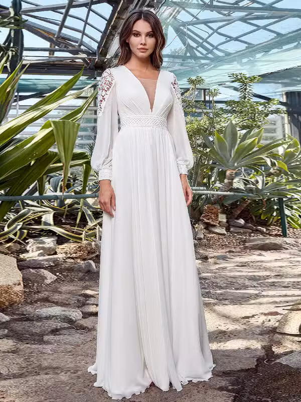 Robe De Mariée Style Empire Bohème