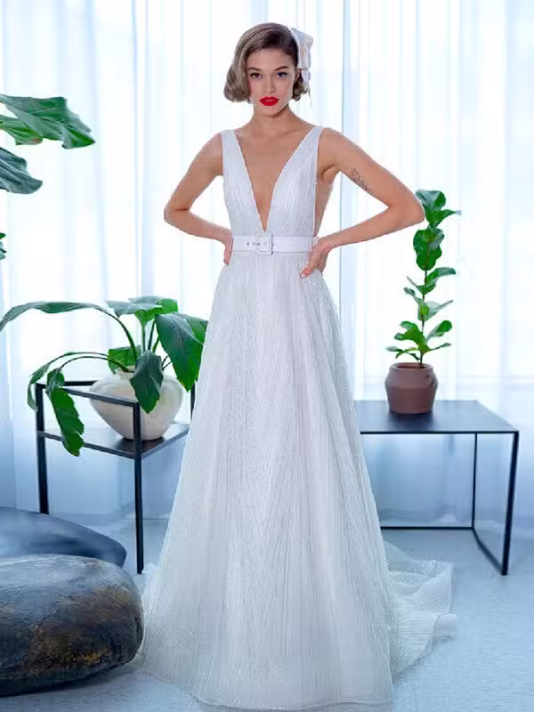 Robe De Mariée Trapèze Chic – Image 2