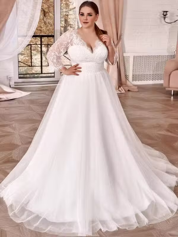 Robe De Mariée Vintage Femme Ronde