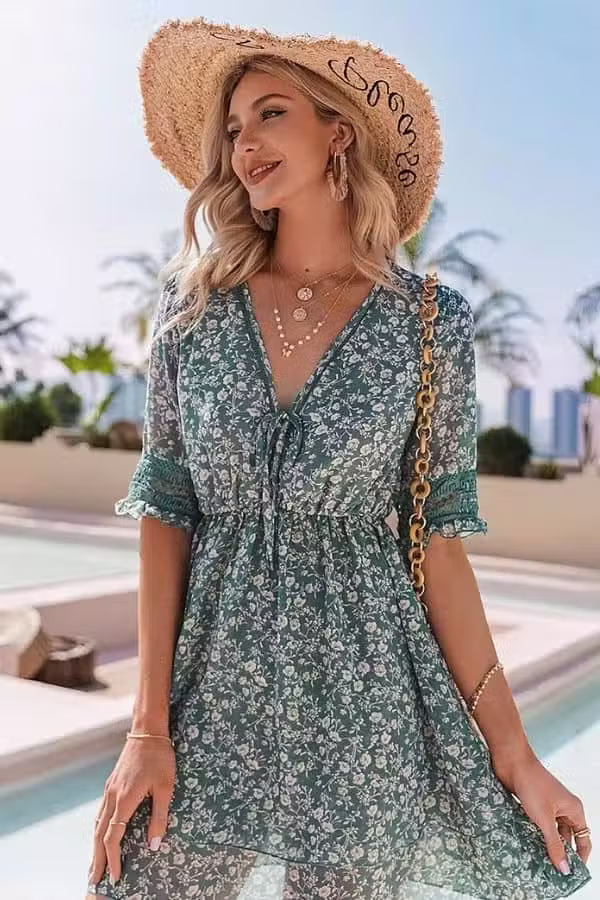 Robe Demoiselle D’honneur Champêtre Courte