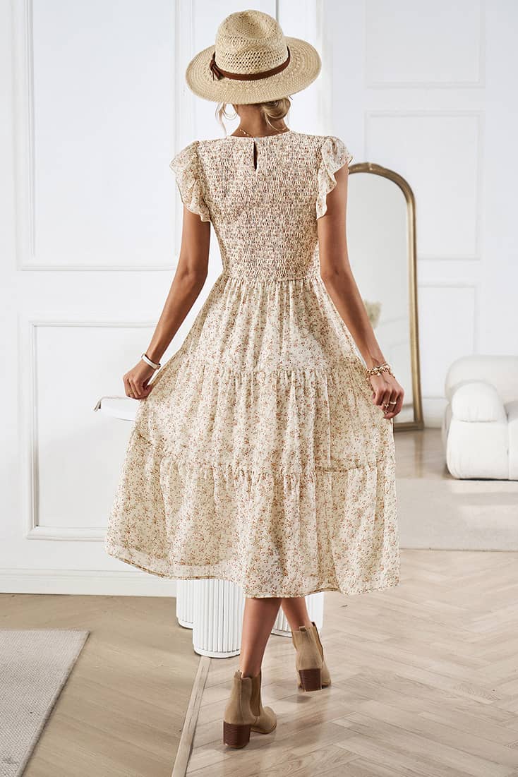 Robe Demoiselle Honneur Fleurie Champêtre – Image 6