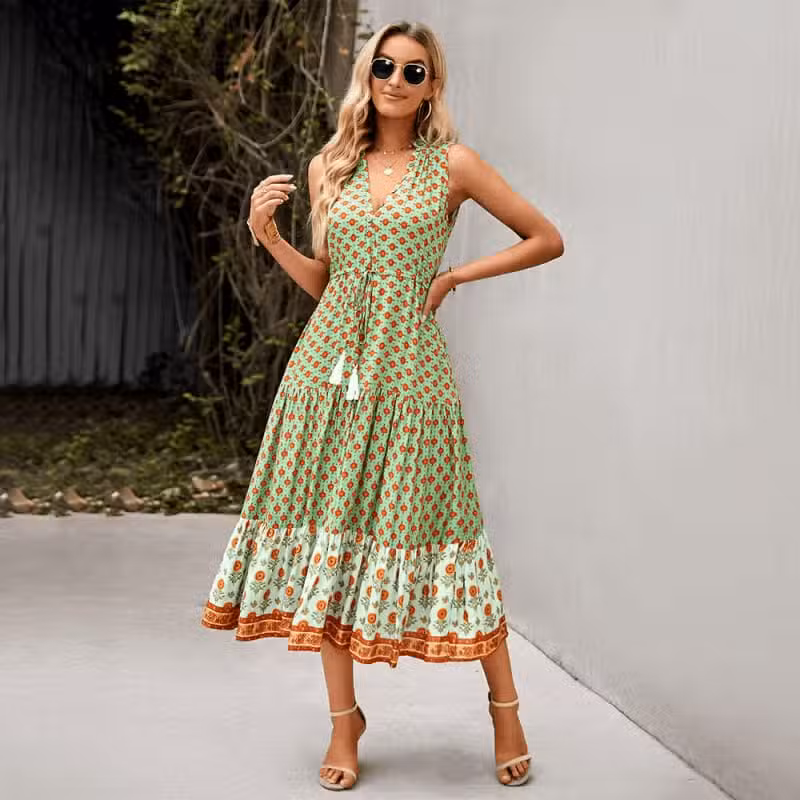 Robe Fluide Chic Longue Femme