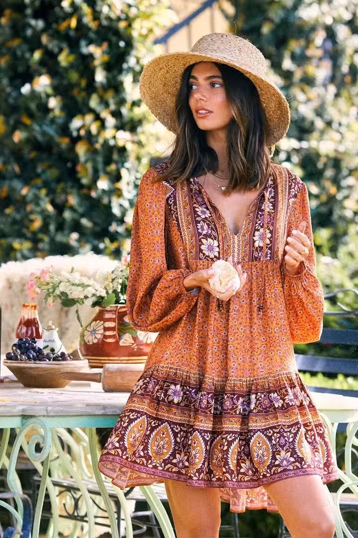 Robe Hippie Indienne L’orangeade