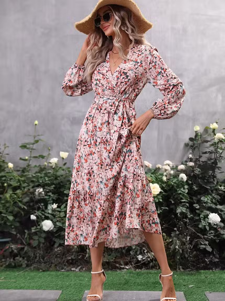 Robe Longue Bohème Chic Manche Longue – Image 2