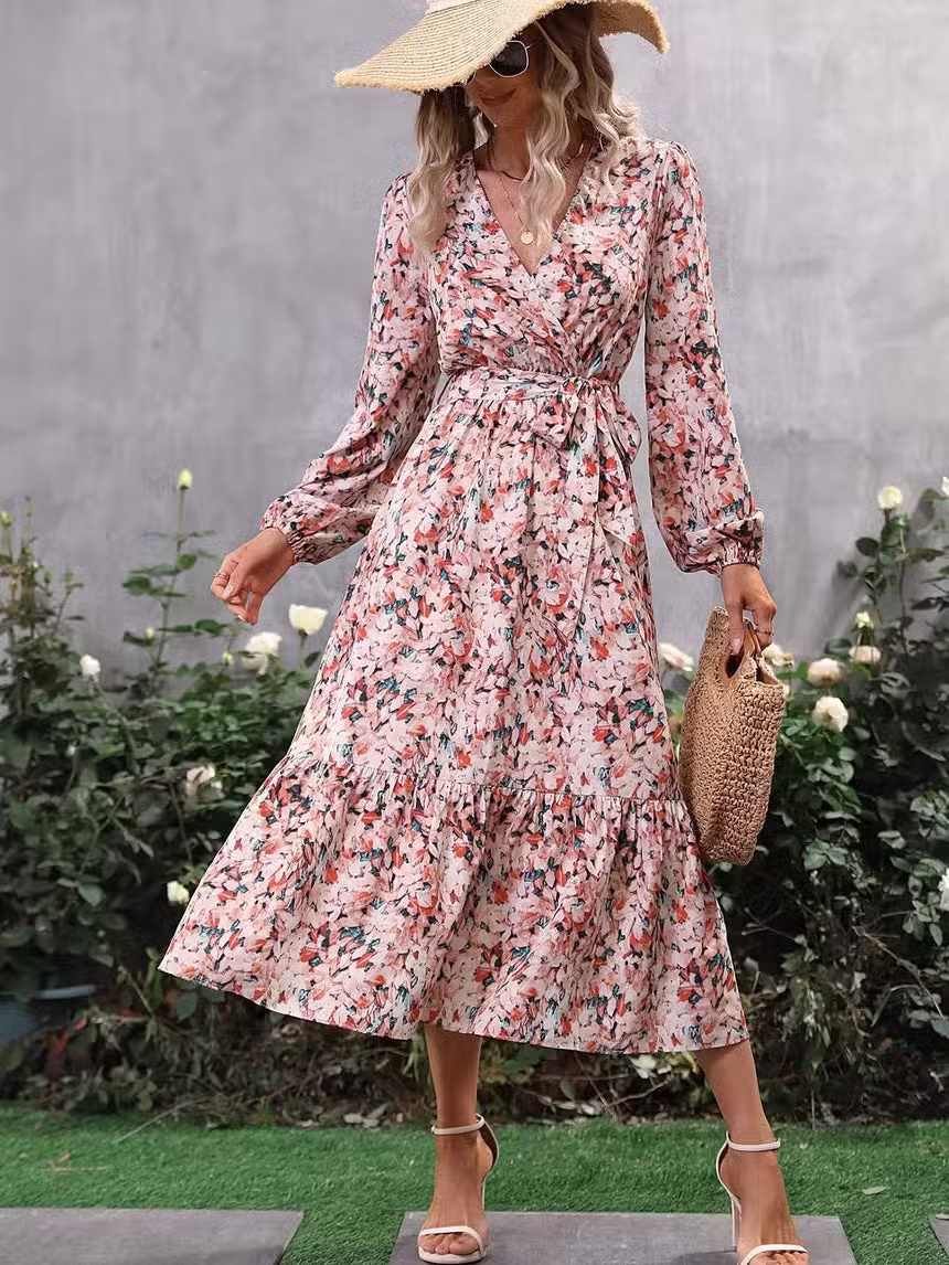 Robe Longue Bohème Chic Manche Longue – Image 4