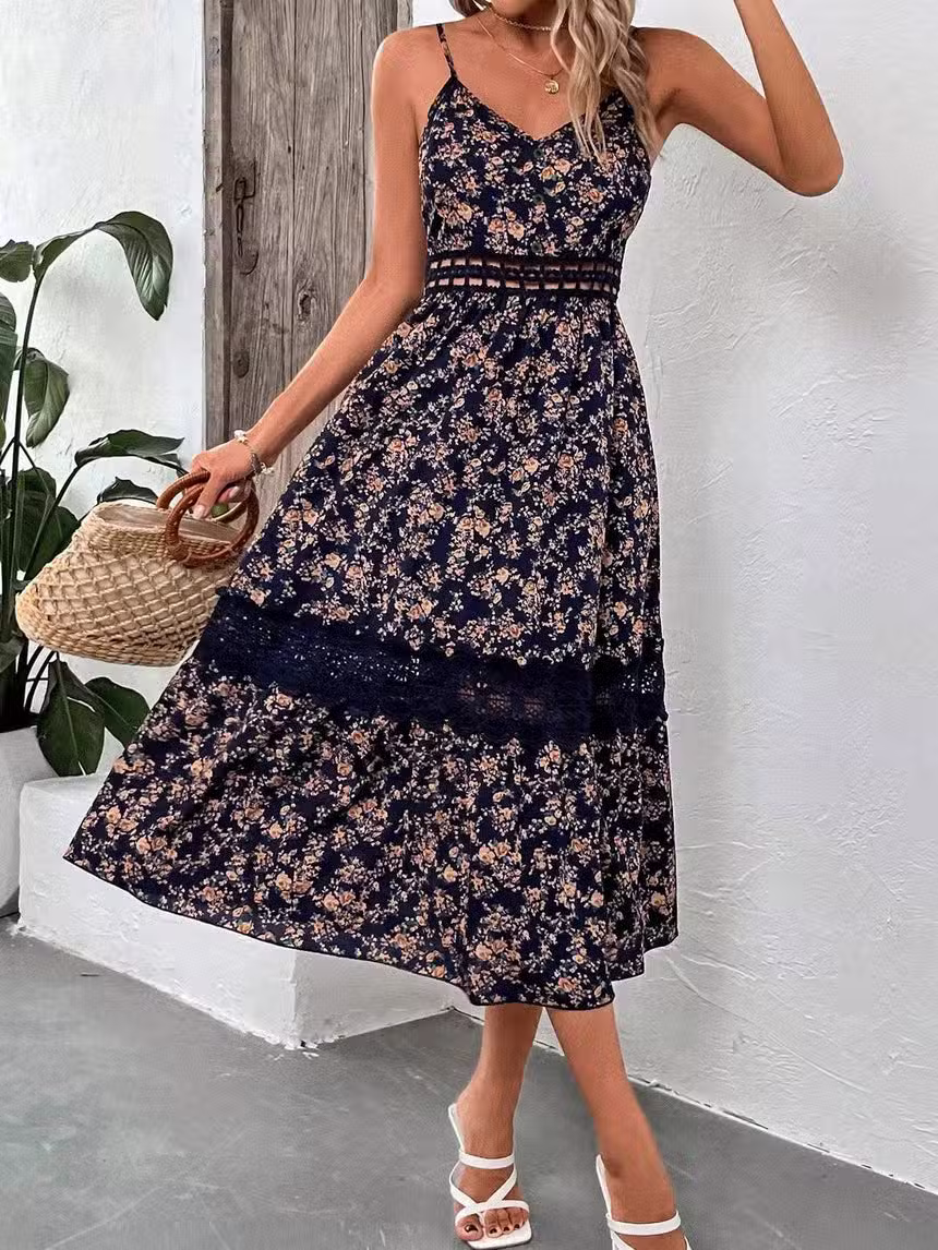 Robe Longue Bohème Foncée