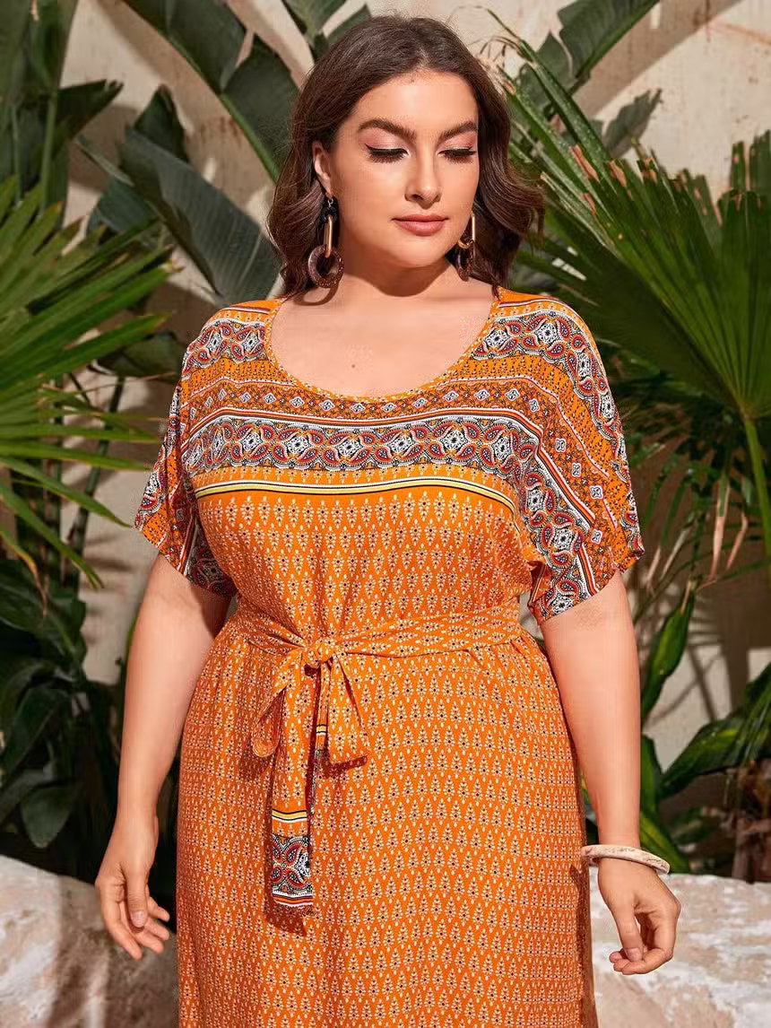 Robe Longue Bohème Grande Taille Pas Cher