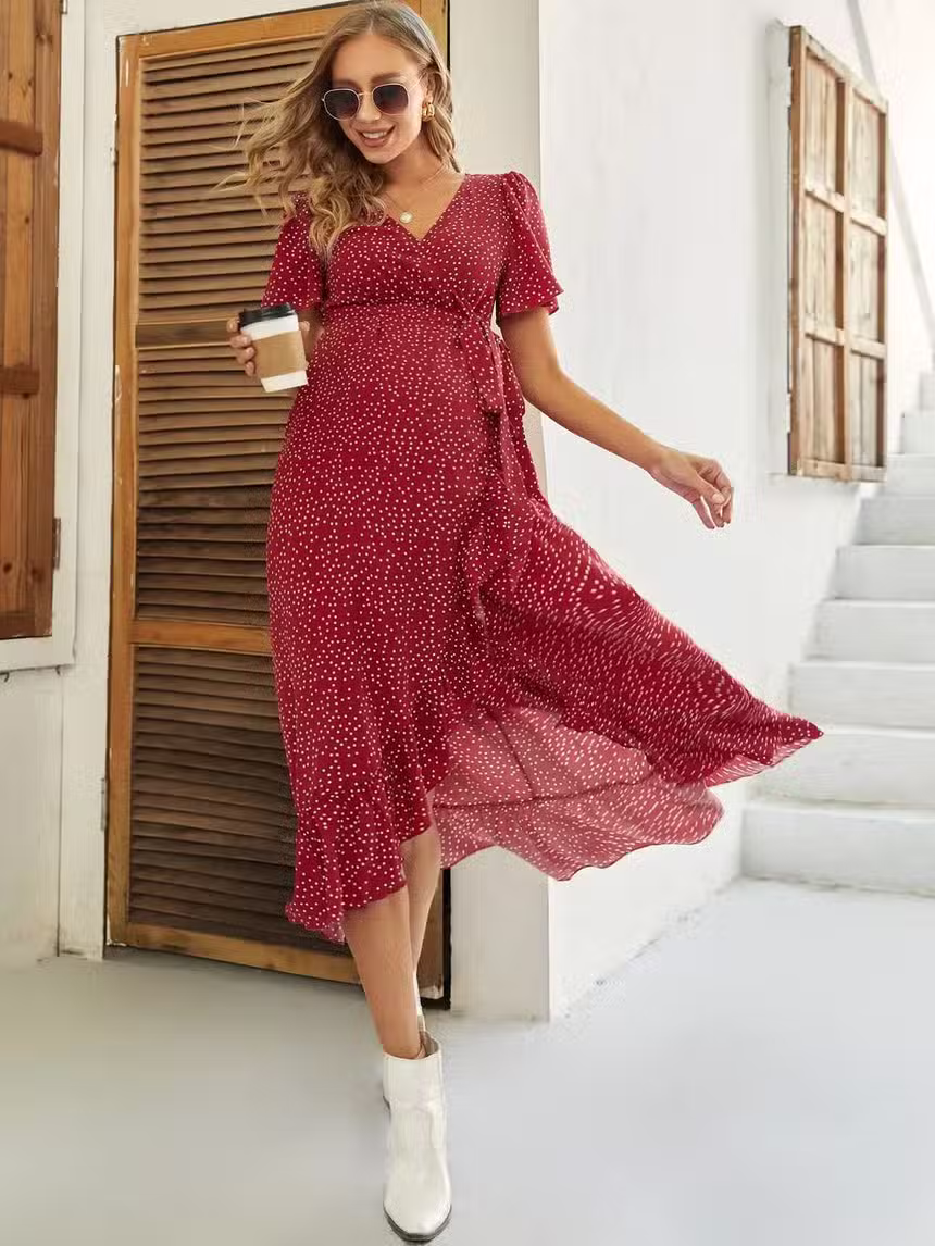 Robe Longue Bohème Maternité