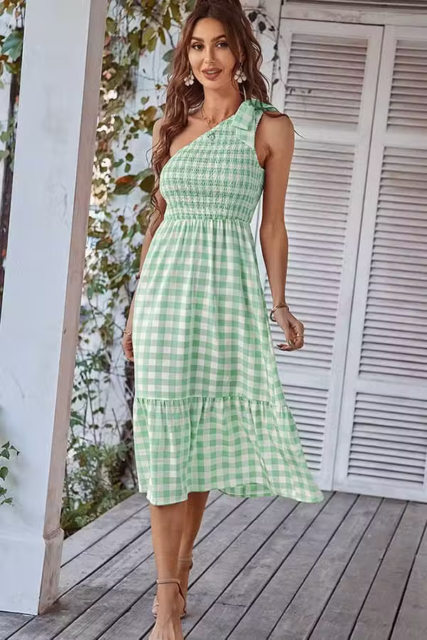 Robe Longue Champêtre Vichy – Image 6