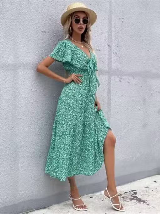 Robe Longue Champêtre Vintage