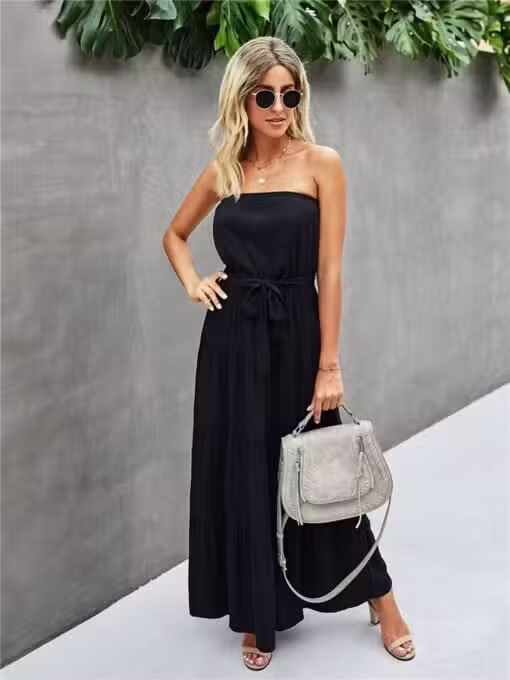 Robe Longue Col Bateau Champêtre