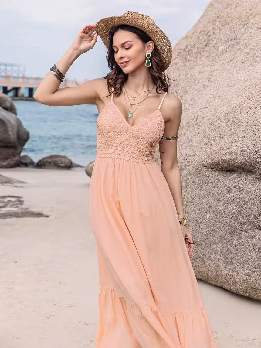 Robe Longue Dentelle Bohème