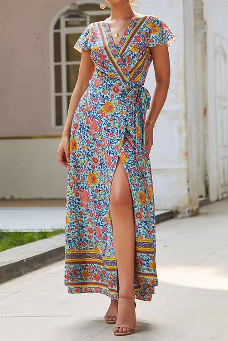 Robe Longue Effet Bohème