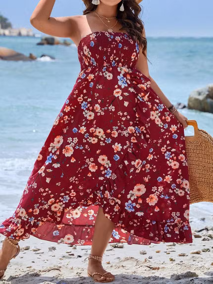 Robe Longue Femme Bohème Grande Taille