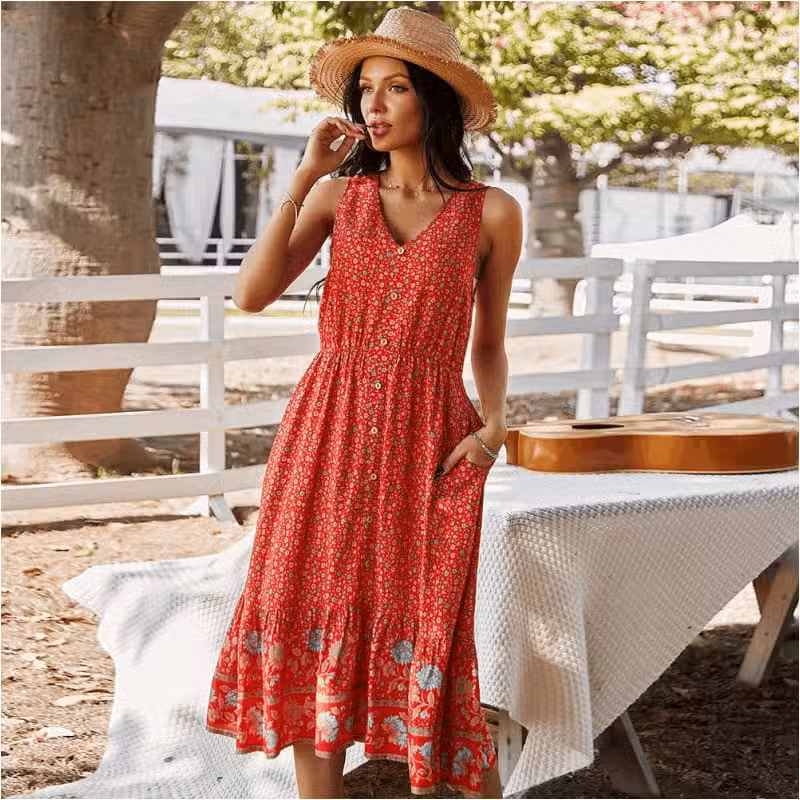 Robe Longue Fleurie Bohème