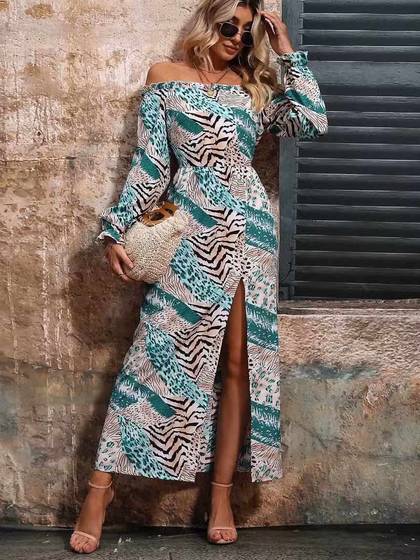 Robe Longue Manches Longues Bohème