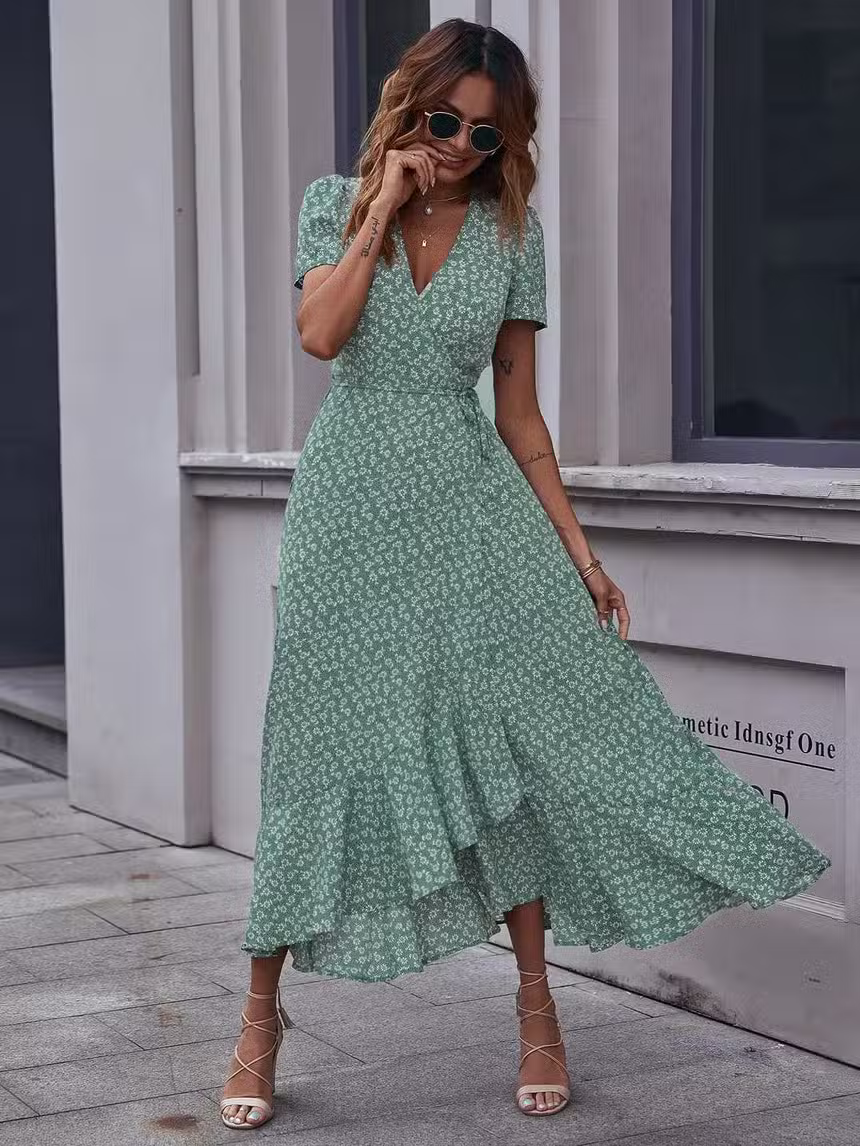 Robe Longue Verte Bohème