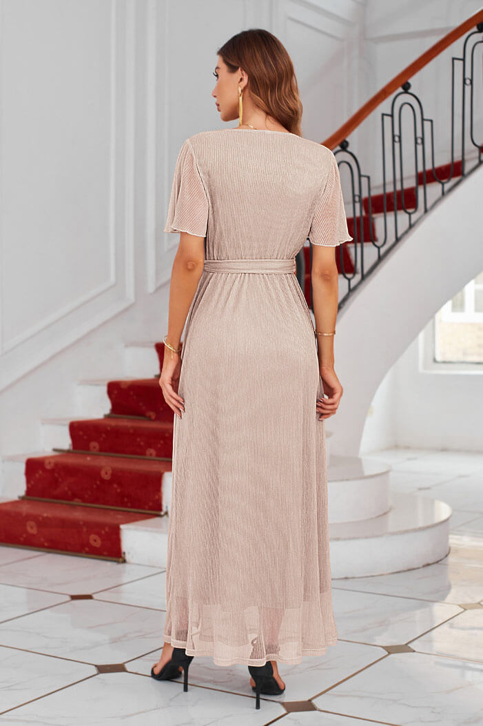 Robe Mariage Champêtre Manche Courte – Image 7