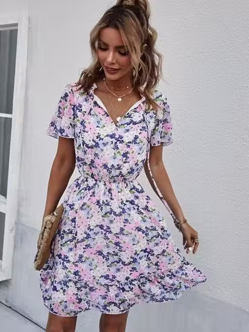 Robe Mariage Champêtre Manche Courte