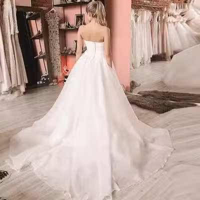 Robe Mariée Bohème Retro – Image 3