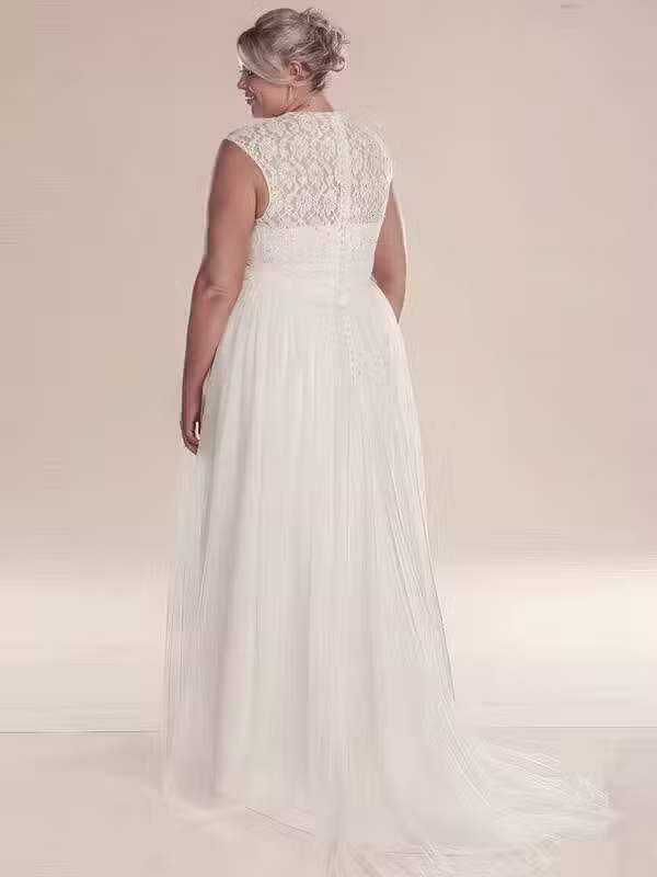 Robe Mariée Femme Ronde Grande Taille – Image 4
