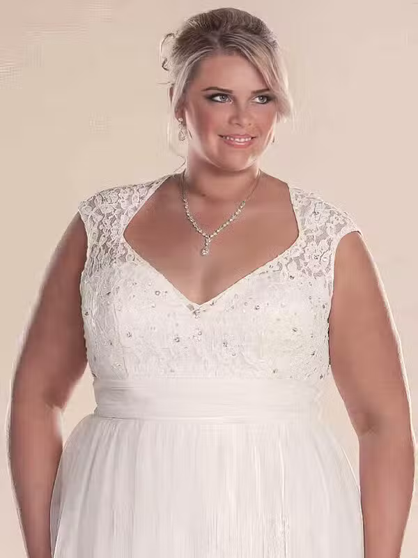 Robe Mariée Femme Ronde Grande Taille – Image 3