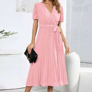 Robe Plissee Champêtre