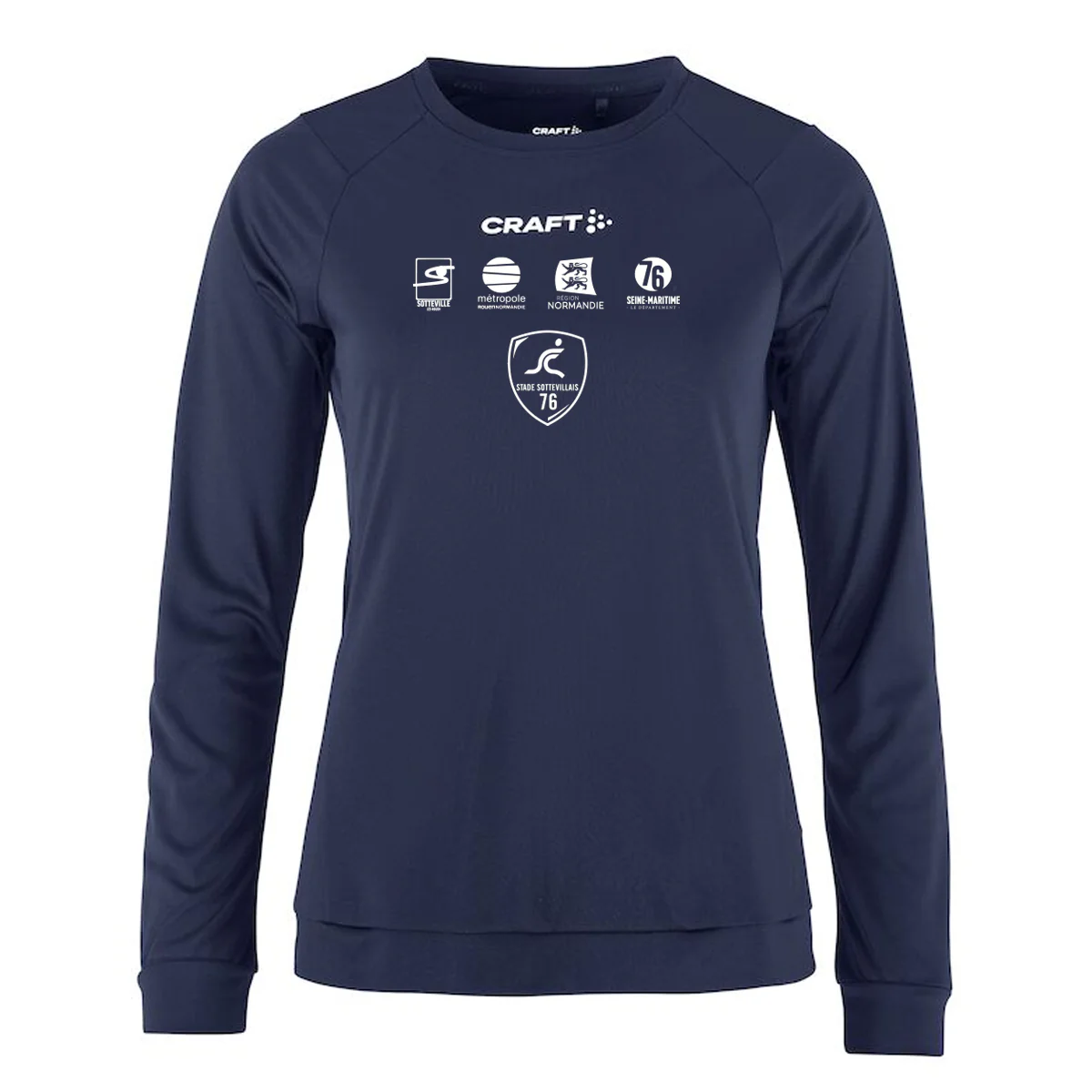 TEE-SHIRT MANCHES LONGUES FEMME STADE SOTTEVILLAIS 76 – Image 2